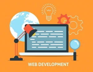 Web development illustration