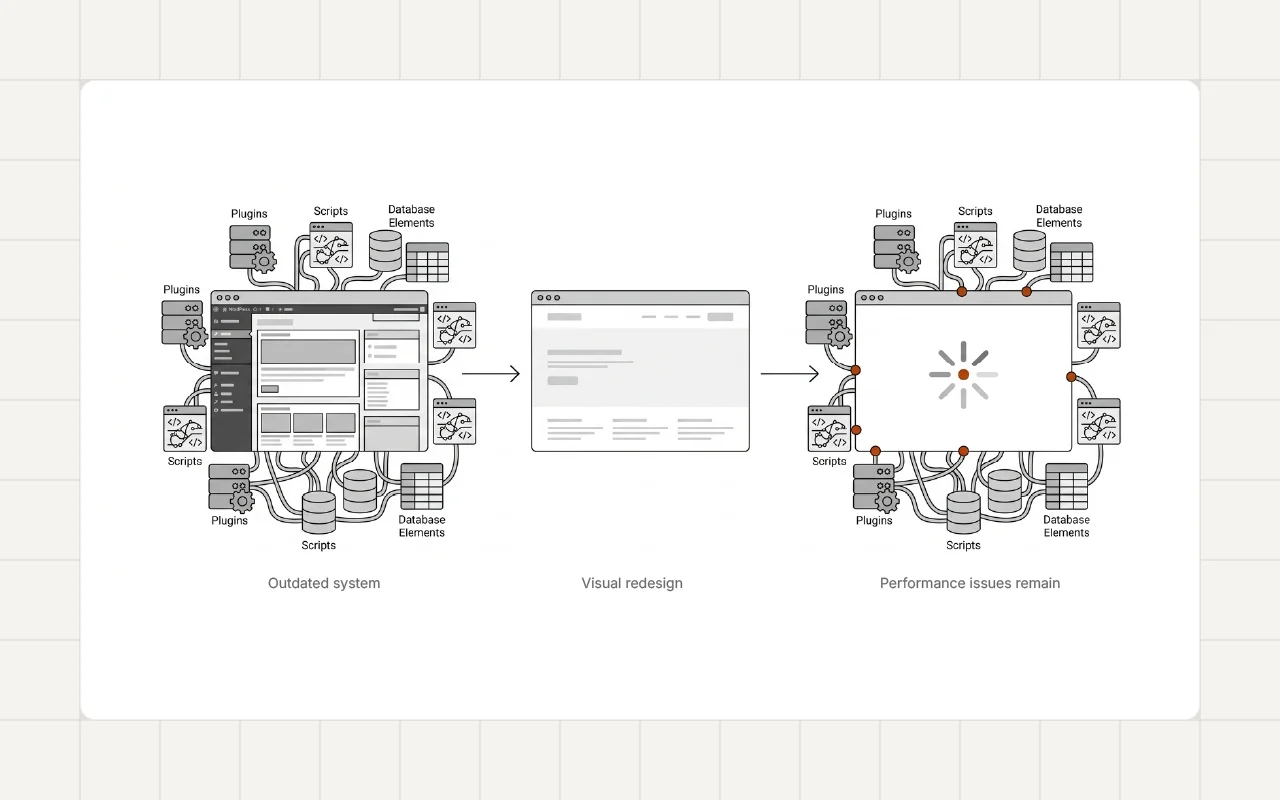 Why Many WordPress Redesigns Fail to Fix Performance Problems