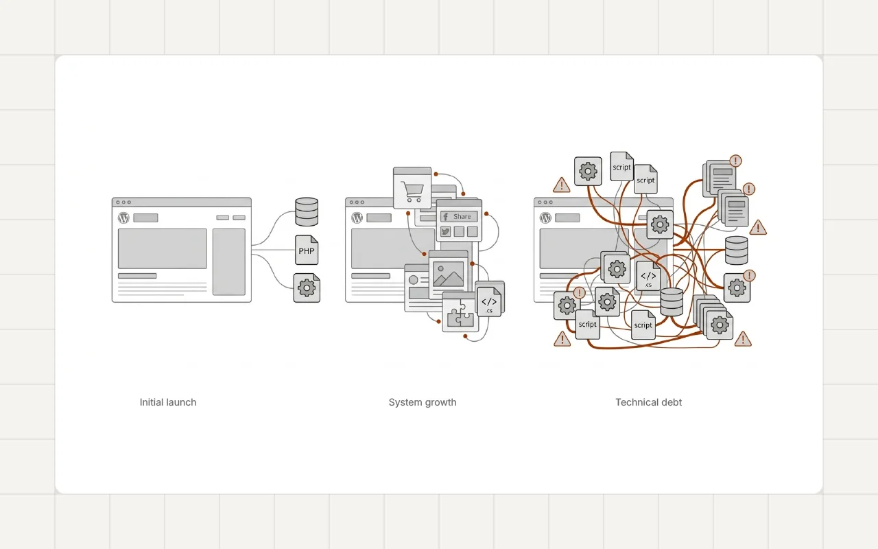 The Lifecycle of a WordPress Website: From Launch to Technical Debt